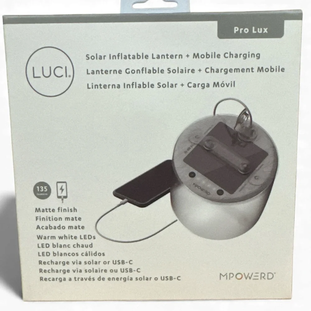 Luci Pro Lux Solar Inflatable Lantern - Warm White